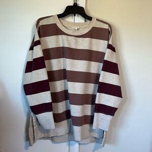 Women’s Maurice’s striped sweatshirt